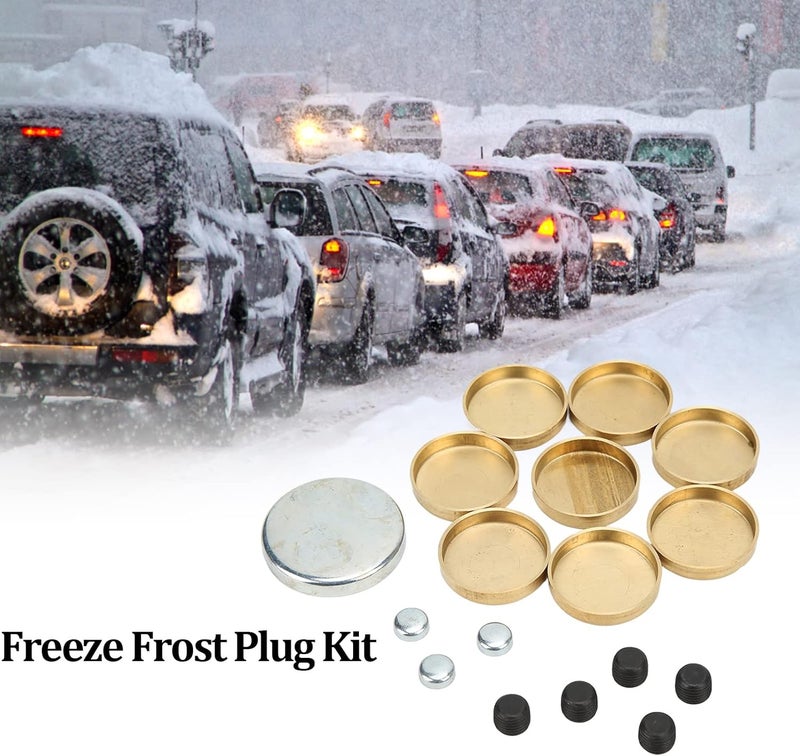Camrusic Engine Freeze Plug Kit Brass Freeze Frost Expansion Plug Parts MPE-100BR Compatible with Chevy Small Block 283ci 305ci 327ci 350ci 1957-1997 - Image 4